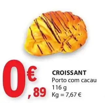 E.Leclerc CROISSANT Porto com cacau 116g promoção
