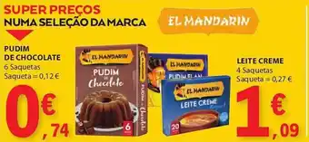 E.Leclerc PUDIM DE CHOCOLATE 6 Saquetas promoção