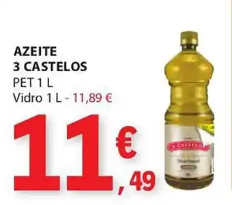 E.Leclerc AZEITE 3 CASTELOS PET 1 L promoção