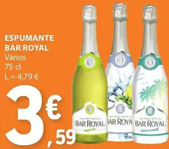 E.Leclerc ESPUMANTE BAR ROYAL Vários 75cl promoção