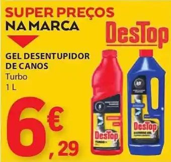 E.Leclerc GEL DESENTUPIDOR DE CANOS Turbo 1L promoção