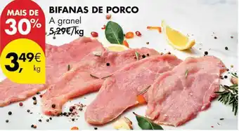 Pingo Doce BIFANAS DE PORCO a granel kg promoção