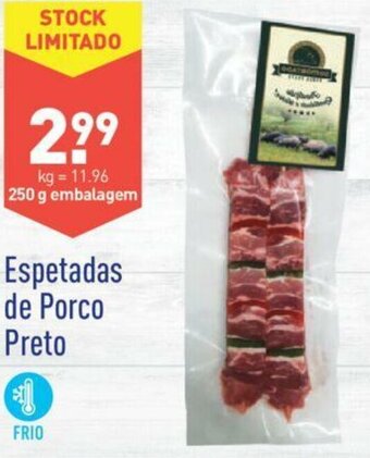 ALDI Espetadas de Porco Preto 250g promoção