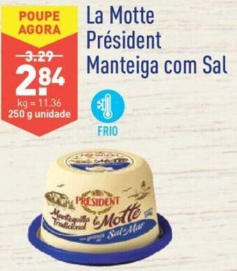ALDI La Motte Président Manteiga com Sal 250g promoção