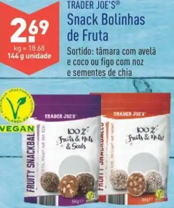 ALDI Trader Joe's Snack Bolinhas de Fruta 144g promoção