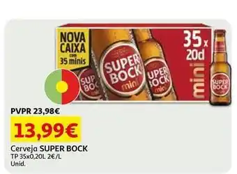 Auchan Super bock - cerveja promoção