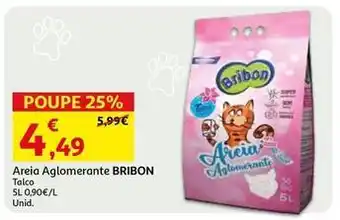 Auchan Bribon - areia aglomerante promoção