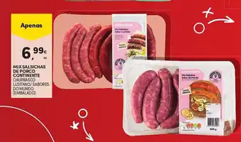 Continente MIX SALSICHAS DE PORCO CONTINENTE promoção