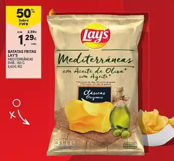 Continente BATATAS FRITAS LAY'S MEDITERRÂNEAS EMB.: 150 G promoção