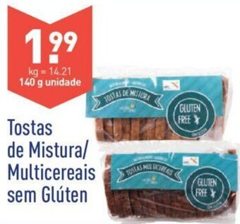 ALDI Tostas de Mistura/Multicereais sem Glúten 140g promoção