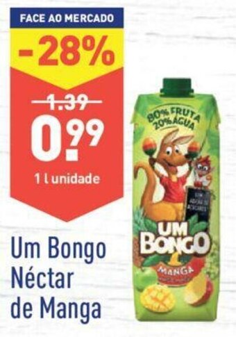 ALDI Um Bongo Néctar de Manga 1L promoção