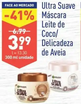 ALDI Ultra Suave Máscara Leite de Coco/Delicadeza de Aveia 300ml promoção