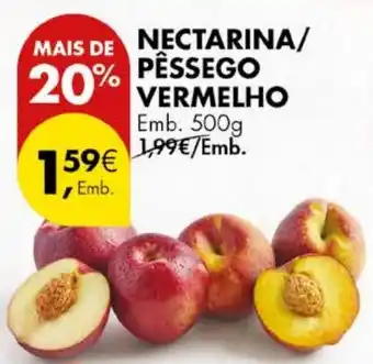 NECTARINA/ PÊSSEGO VERMELHO Emb. 500g