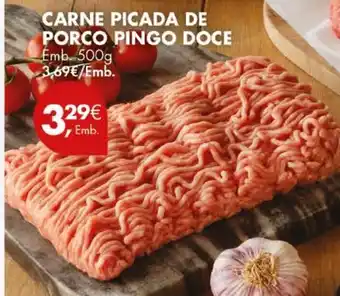 Pingo Doce CARNE PICADA DE PORCO PINGO DOCE Emb. 500g promoção