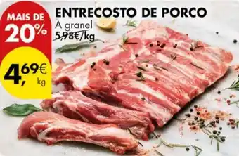 Pingo Doce ENTRECOSTO DE PORCO A granel kg promoção