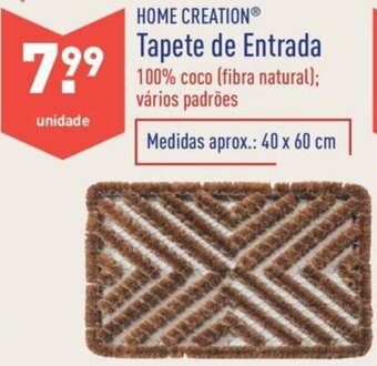 ALDI Home Creation Tapete de Entrada 40 x 60cm promoção