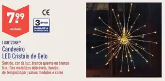 ALDI Lightzone Candeeiro LED Cristais de Gelo promoção
