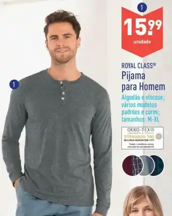 ALDI Royal Class Pijama para Homem M-XL promoção