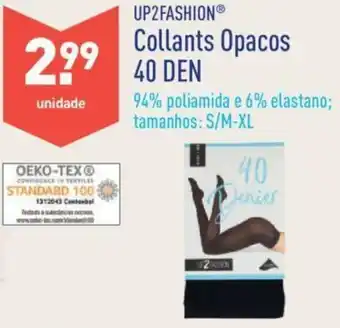 ALDI Up2Fashion Collants Opacos 40 DEN S/M-XL promoção