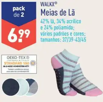 ALDI Walkx Meias de Lã 37/39-43/45 promoção