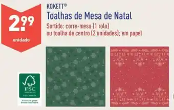 ALDI Toalhas de Mesa de Natal promoção