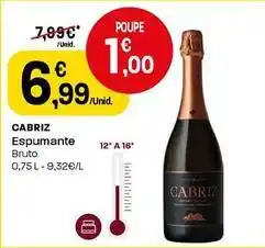Intermarché Cabriz - espumante promoção