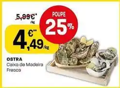 Intermarché Ostra caixa de madeira fresca promoção