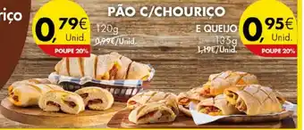 PÃO C/CHOURIÇO 120g