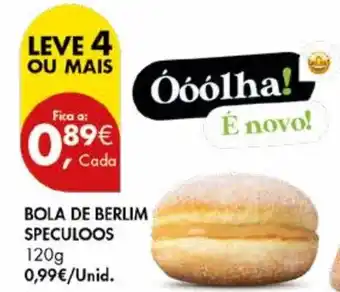 Pingo Doce BOLA DE BERLIM SPECULOOS 120g promoção