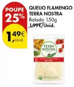 Pingo Doce QUEIJO FLAMENGO TERRA NOSTRA Ralado 150g promoção