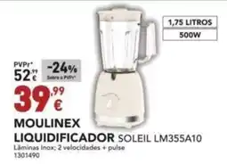 Radio Popular MOULINEX LIQUIDIFICADOR SOLEIL LM355A10 promoção