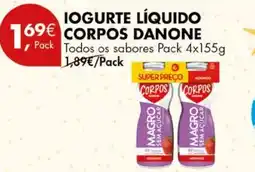 IOGURTE LÍQUIDO CORPOS DANONE Pack 4x155g