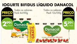 IOGURTE BIFIDUS LÍQUIDO DANACOL Pack 6x100g