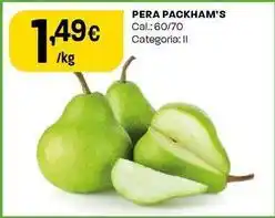 Intermarché Pera packham's promoção