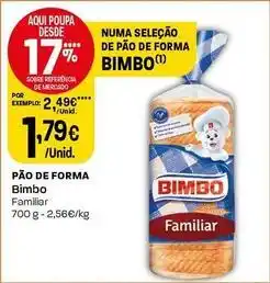 Intermarché Bimbo - pao de forma promoção