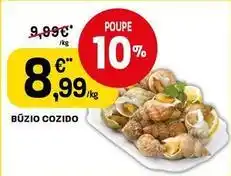 Intermarché Buzio cozido promoção