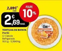 Intermarché Porsi - tortilha de batata promoção