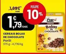 Intermarché Porsi - cereais bolas de chocolate promoção