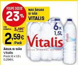 Intermarché Vitalis - agua s/gas promoção