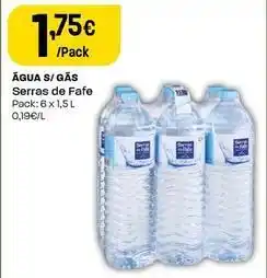 Intermarché Serras de fafe - água s/ gas promoção