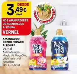 Intermarché Vernel - amaciador concentrado p/ roupa promoção