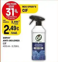Intermarché Cif - spray anti-bolores promoção