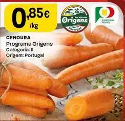 Intermarché Programa origens - cenoura promoção