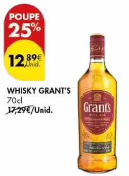 Pingo Doce WHISKY GRANT'S 70cl promoção