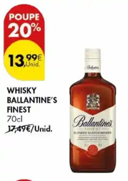 Pingo Doce WHISKY BALLANTINE'S FINEST 70cl promoção