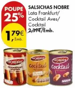 Pingo Doce SALSICHAS NOBRE promoção