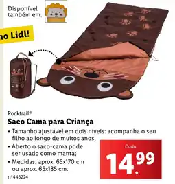Lidl Rocktrail Saco Cama para Criança promoção