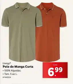 Lidl Livergy Polo de Manga Curta promoção