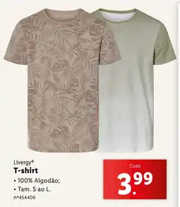 Lidl Livergy T-shirt promoção