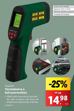 Lidl Parkside Termómetro a Infravermelhos promoção